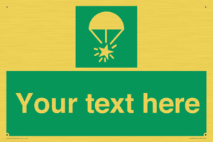 Custom sign safe condition Rocket parachute flare